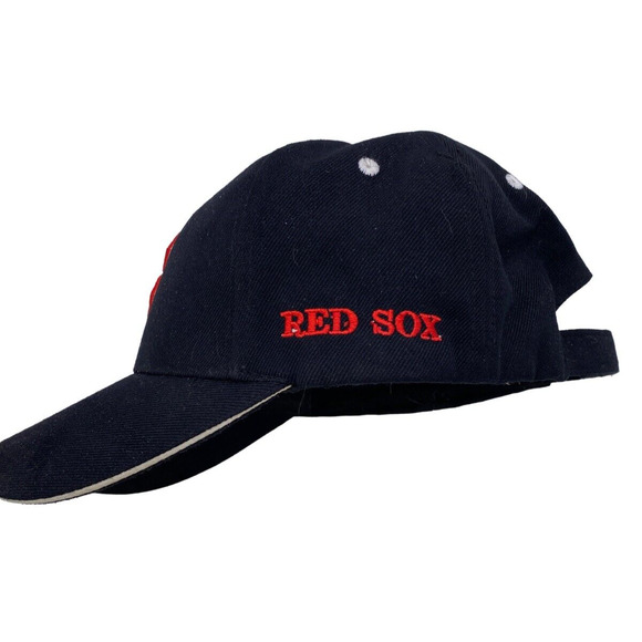 Boston Red Sox Hat Mens Adjustable Blue Strap Baseball Cap MLB Sports Team - Picture 2 of 6